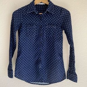 BCBG Eneration Deep Blue Shirt Size: XXS (8005)